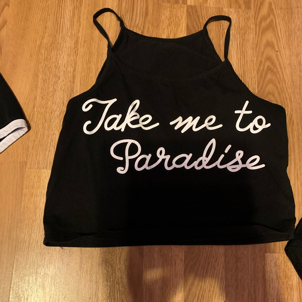 Black crop top